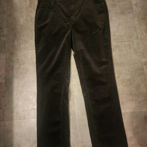 Talbots Women's Black Corduroy Straight Leg Pants